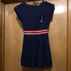 Navy & Red Sailor Dress
